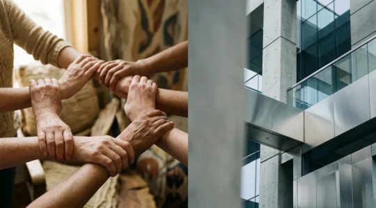 Représentation symbolique de la balance entre mutuelles et assurances santé illustrant l'impact sur les droits des assurés