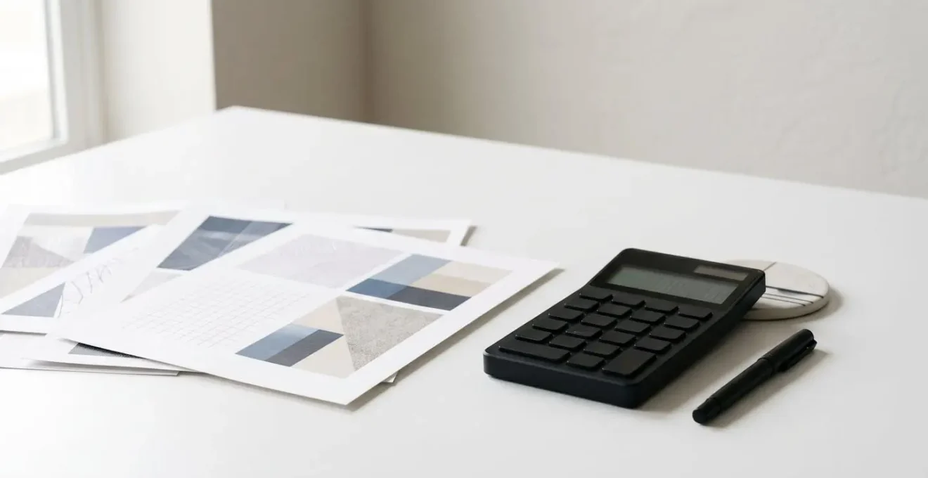 Calculatrice et documents financiers illustrant le calcul du malus sur plusieurs années