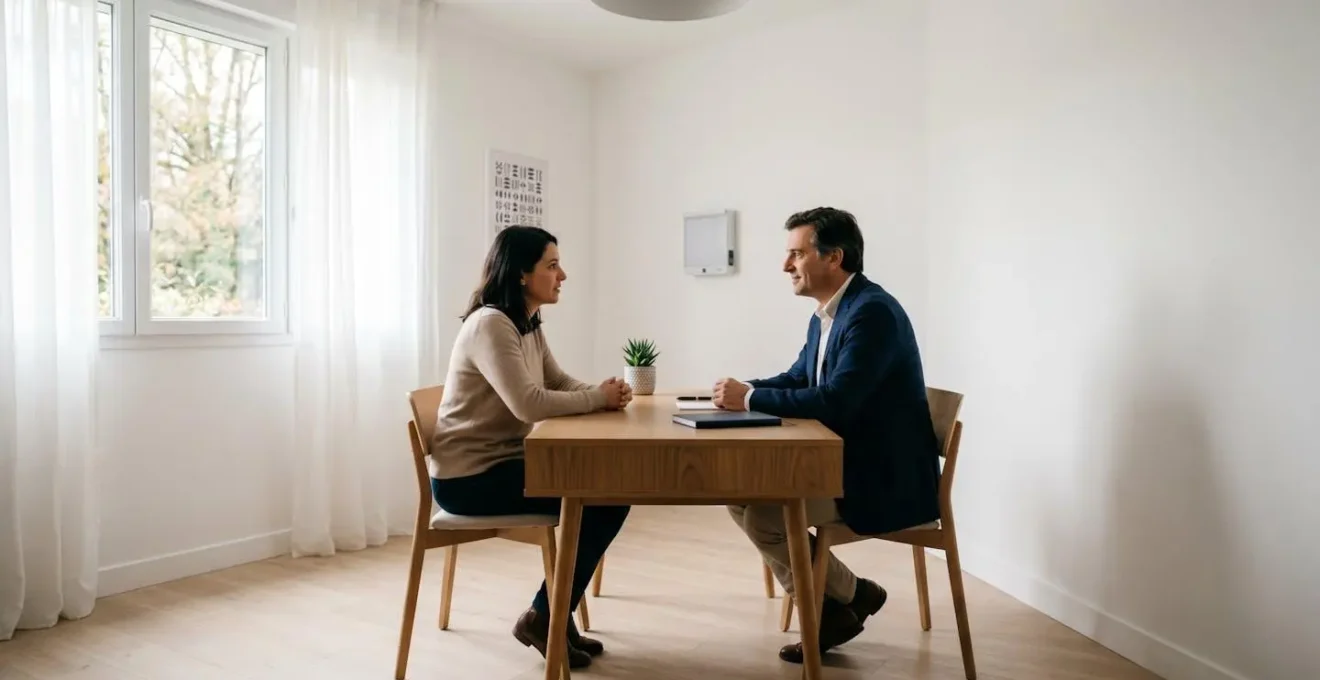 Consultation médicale avec formulaire de déclaration de médecin traitant