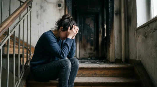 Scène dramatique illustrant les conséquences d'un incendie non assuré pour un locataire