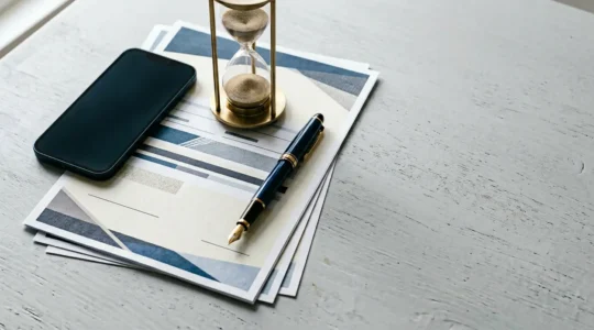 Scène de négociation professionnelle entre assuré et conseiller illustrant la stratégie financière en assurance