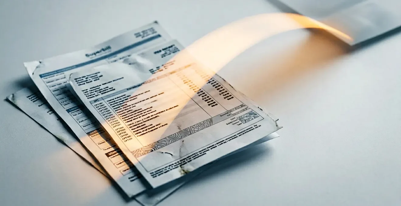 Illustration éditoriale représentant le parcours administratif d'un voyageur pour obtenir le remboursement de frais médicaux à l'étranger