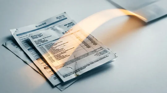 Illustration éditoriale représentant le parcours administratif d'un voyageur pour obtenir le remboursement de frais médicaux à l'étranger