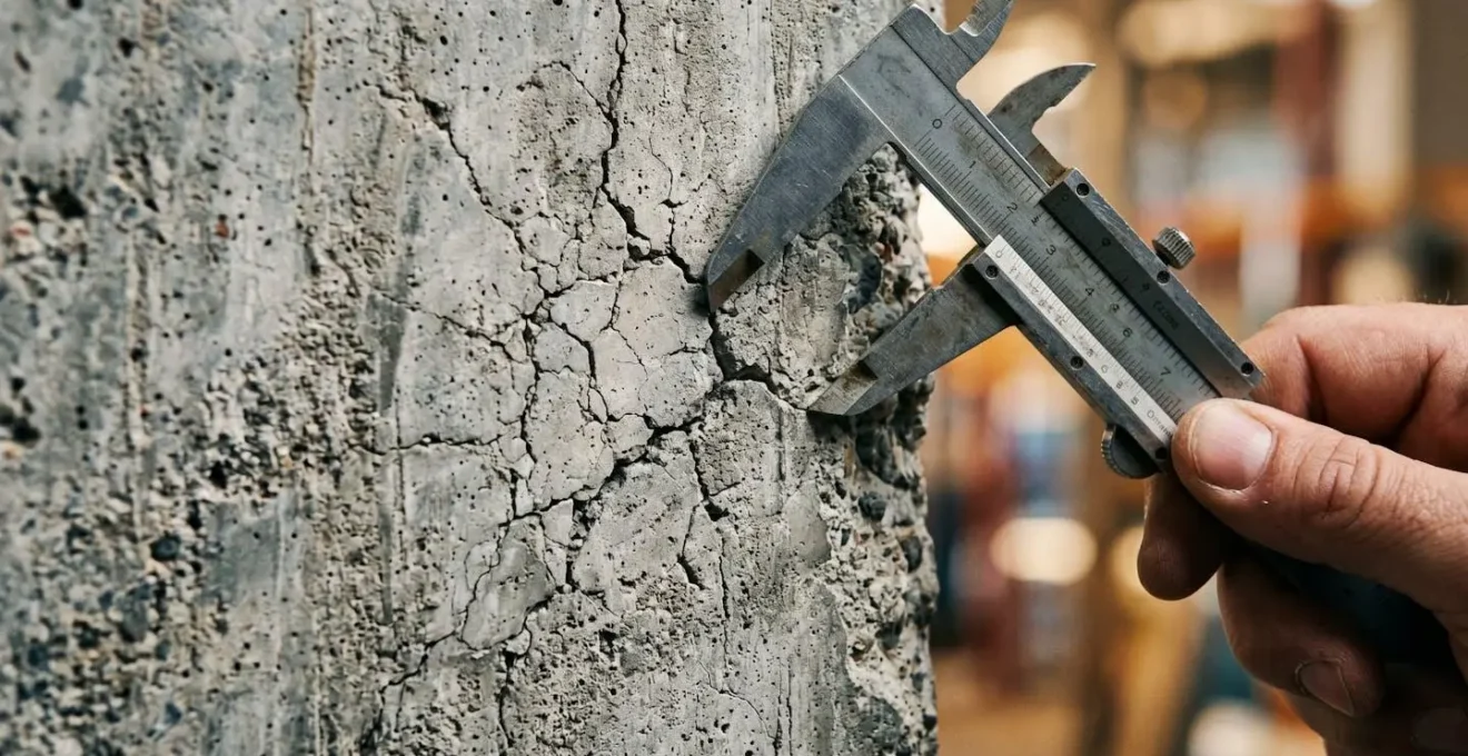 Inspection technique détaillée d'un élément de construction par un expert pour évaluation des dommages