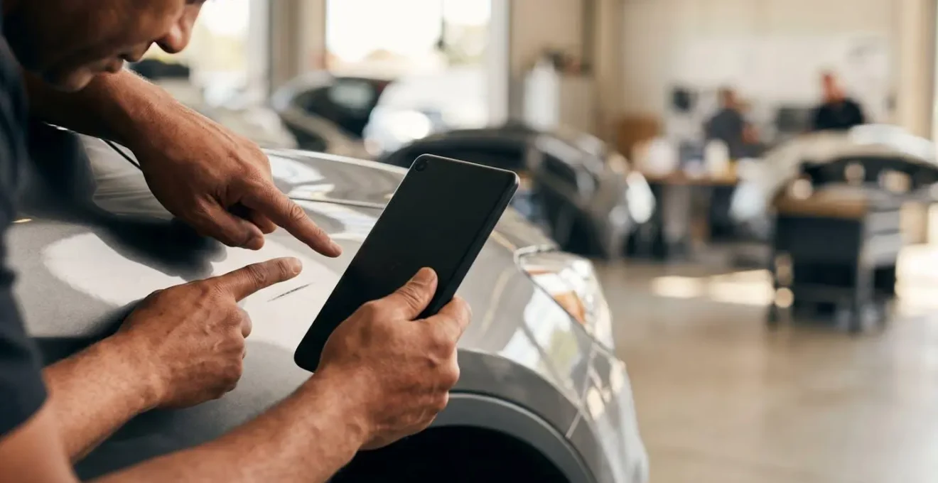 Inspection visuelle rapprochée de dommages automobiles pour expertise à distance